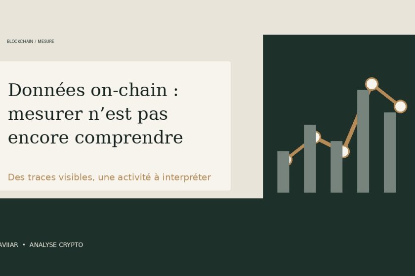 Illustration d’un graphique de transactions blockchain dont les mesures nécessitent une interprétation