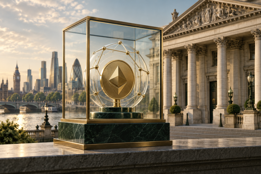 Illustration éditoriale du nouveau régime d’autorisation crypto britannique